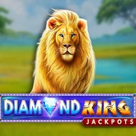 Try Diamond King Jackpots slot by SpinPlay Games on 888-app.com – logo image